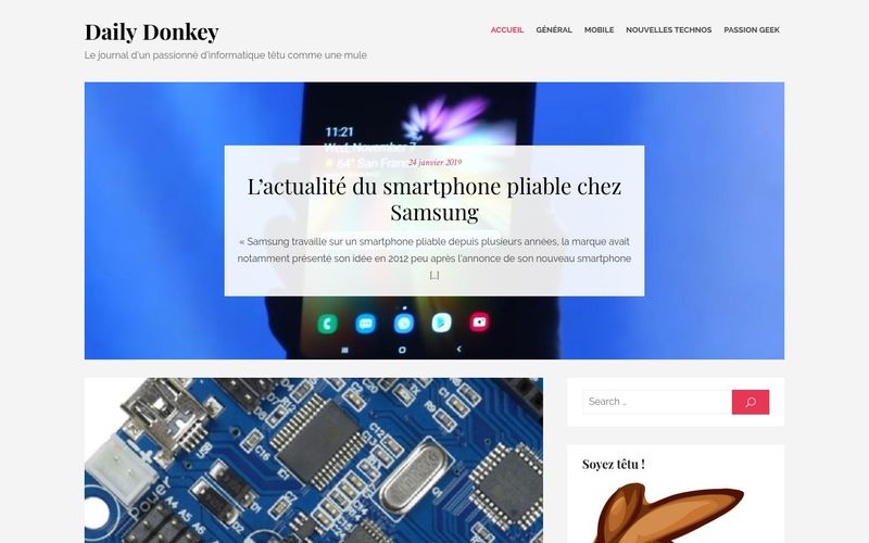 Daily Donkey - Le journal d'un passionné d'informatique têtu comme une mule
